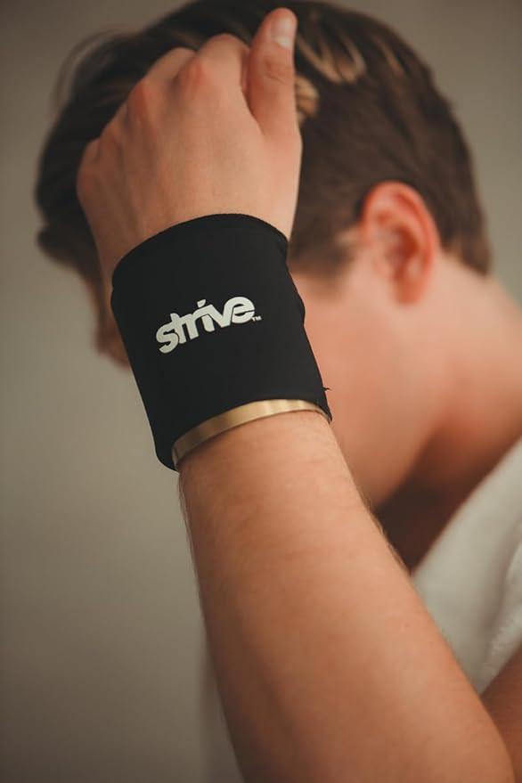 Strive Wrist or Foot Ice Pack Wrap, Hot & Cold Therapy, Pain Relief Gel Compression, 360 Degree Coverage for Rheumatoid Arthritis, Tendinitis, Carpal Tunnel Pain, Injuries, Swelling, Bruises (2-Pack)