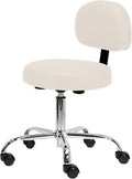 EARTHLITE Pneumatic Massage Salon Drafting Stool - No Leaking (vs. Hydraulic), Adjustable, Rolling, CFC-Free / Medical Spa Facial Chair