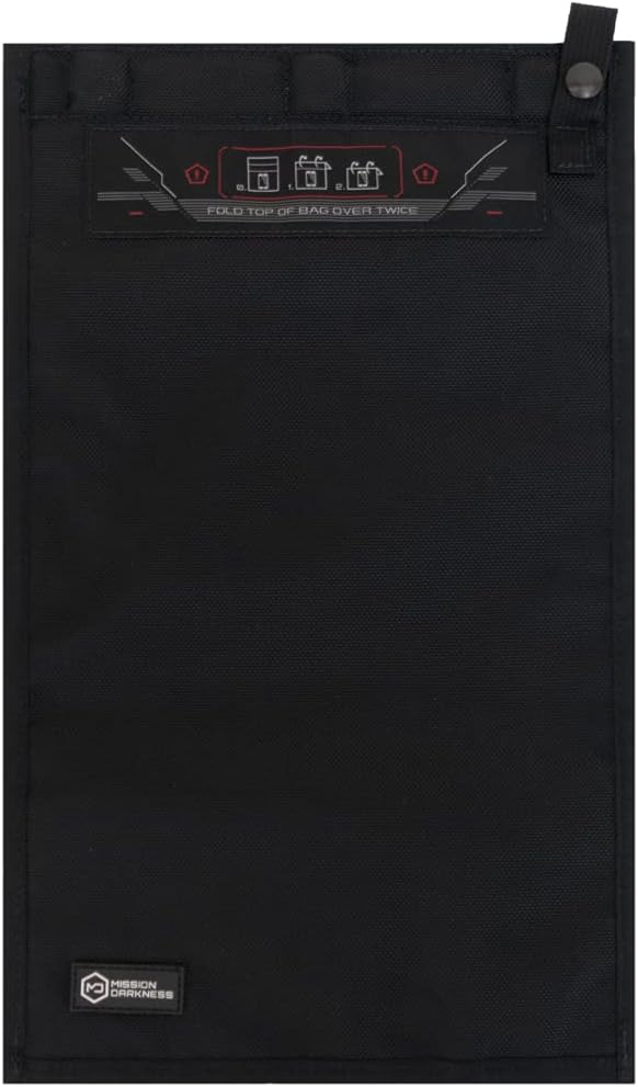 Mission Darkness NeoLok Non-Window Faraday Bag for Tablets (+ Secure Magnetic Closure) // Device Shielding for Law Enforcement & Military, Data Security, Anti-Hacking & Anti-Tracking Assurance