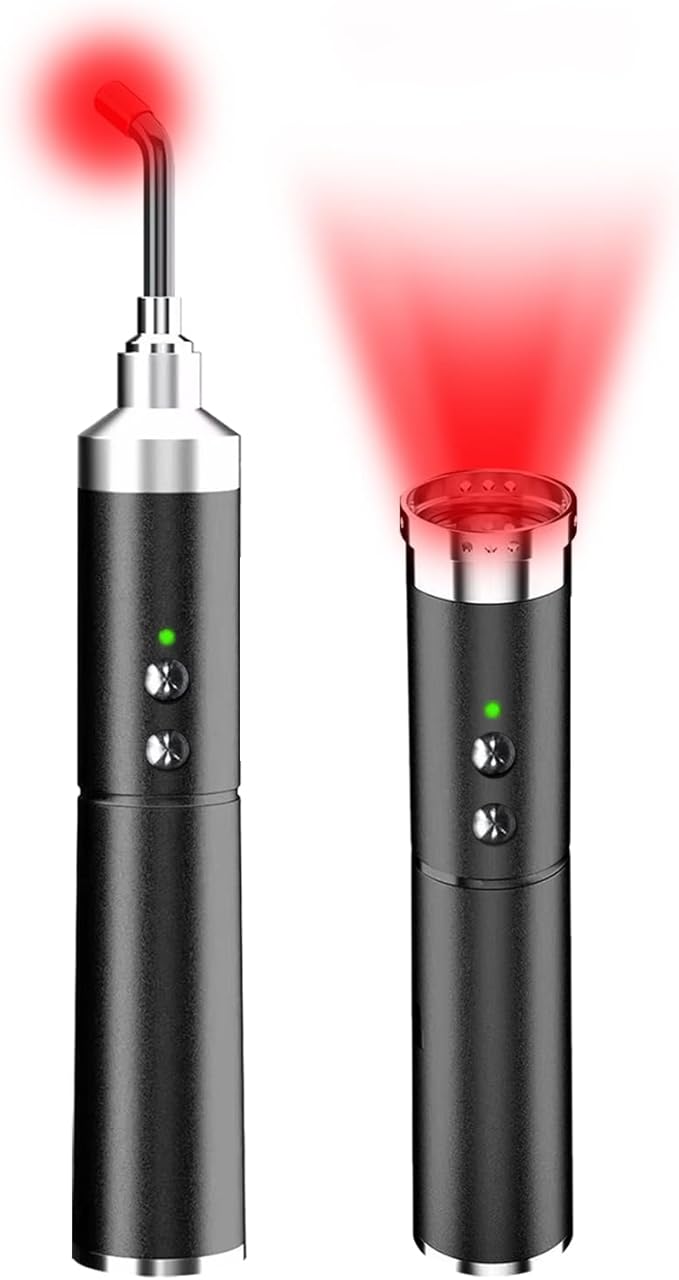 Cold Sore Red Light Therapy Infrared Light Therapy for Joints, Muscle and Nerve Pain, with Detachable Function, for Any Part of The Body (Dark with No LCD Display)