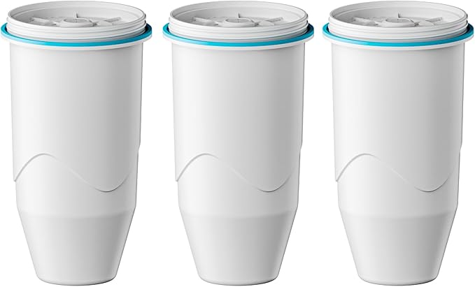 Replacement for Zero Water Pitchers and Dispenser ZR-001 ZR-004 ZP-006 ZR-017, Five-Stage Filter System, Reduce Lead, Chromium, PFOA/PFOS by GAMOTH, 3 Count