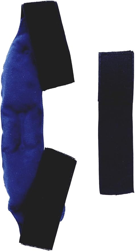Dental Pain Relief Pack for Facial Pain and TMJ Relief | Includes 8 Inch Elastic Extender Strap for Extra Length Where Needed | Dual Use Ice Pack for Cold Therapy + Soft Plush Warm Compress for Heat