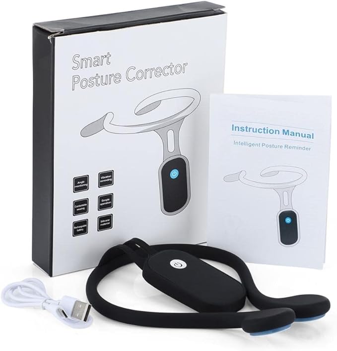 Smart Posture Corrector Trainer for Adults Kids Rechargeable Automatic Induction Posture Corrector Neck Hump Corrector for Women