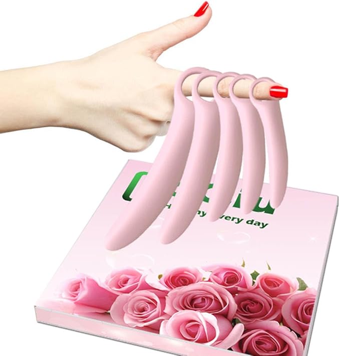 5-Pack Silicone Pelvic Floor Muscle Dilator Trainer Set，Pelvic Wand Massager for Women，Muscle Trainer, Strengthening Device (with Storage Bag)