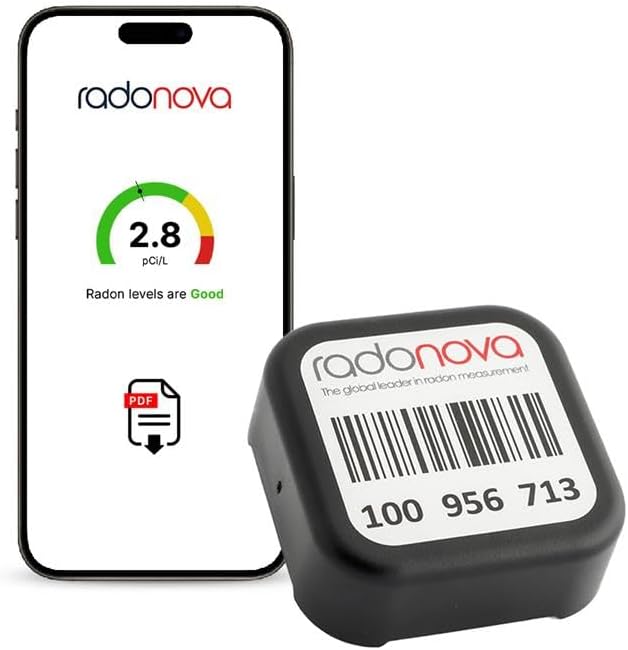 Radtrak³ Radon Detector for Home - Long Term (90 Days to 1 Year) Radon Test Kit for Home - Reliable Accurate Readings - Radon Test Kit Lab Analysis Included - 1 Detector