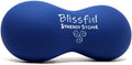 Blissful (Lapis Blue)(Single) Synergy Stone - Contoured Hot Stone Massage Tool with Radiant Heat - Relaxing and Therapeutic for Neck, Back, Legs, Feet - Matte Surface for on Skin with Oil only