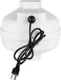 4 inch Radon Fan, 2 speed 260/188CFM Radon Mitigation System Quickly Mitigate Radon Quiet and Energy Efficient IP67 Waterproof Indoor Outdoor Installation