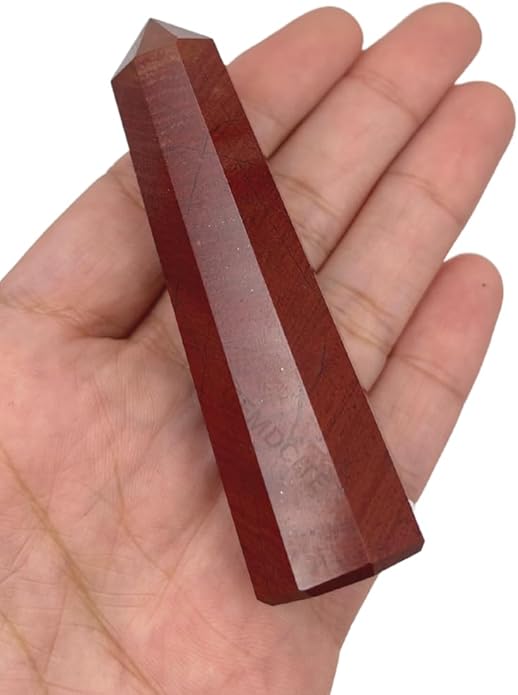 WholesaleGemShop 3 Inch Gemstones Obelisk Tower Jumbo Facet Aura Rock Crystal Natural Polished Earth Wand Spirit