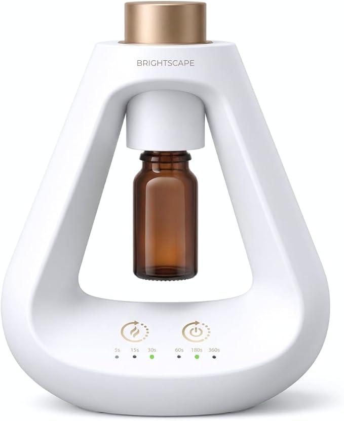 Apex Waterless Diffuser — Cold Air Nebulizing Aromatherapy Diffuser for Home & Office | No Water, No Heat, No Residue | 9 Precision Scent Settings | Pristine White