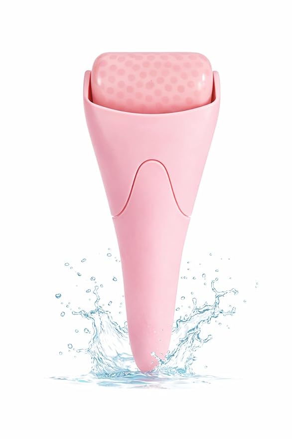 huefull Ice Roller for Face, Skin Care Set ，Spa Gifts for Women,Skin Care Wrinkle Remover for Face Massager Roller & Self Care Gifts for Woman (Pink)