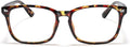 TIJN Blue Light Blocking Glasses for Women Men Clear Frame Square Nerd Eyeglasses Anti Blue Ray Computer Screen Glasses