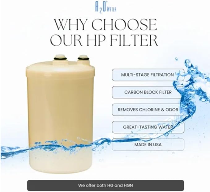 Filter Replacement Cartridge-High Performance, Water Ionizer HG Original Type Kangen Compatible by A2O WATER, MADE IN USA
