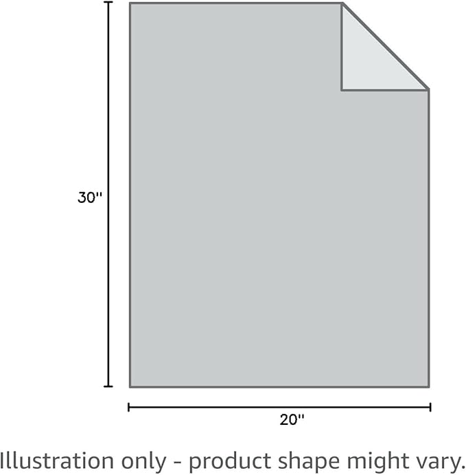 Sivio Weighted Lap Blanket, Weighted Blankets,Soft and Cozy Cooling Heavy Blanket, Calm and Nap, School and Home,2lbs 20 x 30inches, Grey