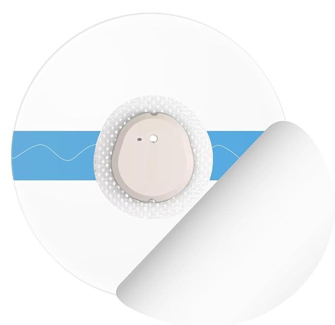 G7 Over Patches Waterproof - 55 Pack Adhesive Patches for G7＆Stelo-Transparent Sensor Cover for Continuous Glucose Monitor,Without Hole On the Center-HECHUAN