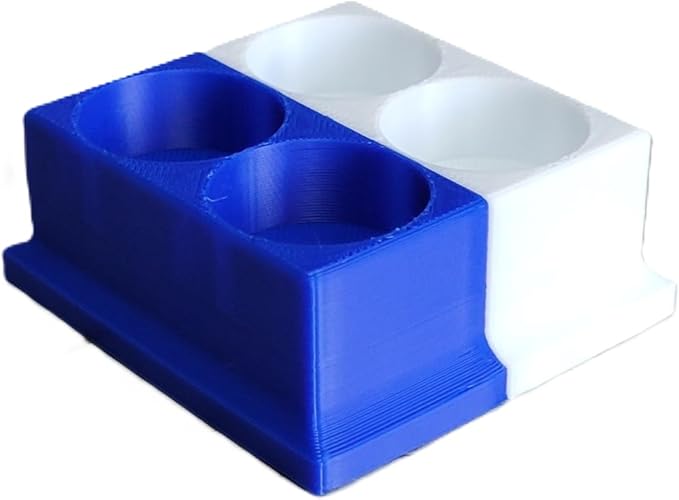 Znet3D Eye Drops Bottle Organizer & Tracker – AM/PM 4-Slot (White/Blue)