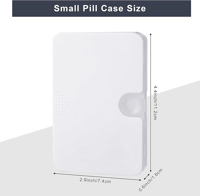 Patelai 6 Pieces Travel Pill Organizer 6 Compartments Portable Pill Case for Pocket Purse Small Drawer Type Medicine Box Vitamin Holder Container with Locking Hole for Elderly Cod Liver Oil 3 Colors