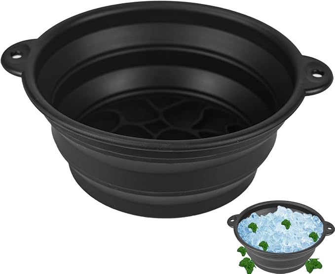 Face Trays for Ice with Built-in Tray, Collapsible Silicone Ice Facial Suitable for Home Use, Camping, Travel Facial Cold Plunge Portable Cold Bath Spa Tool