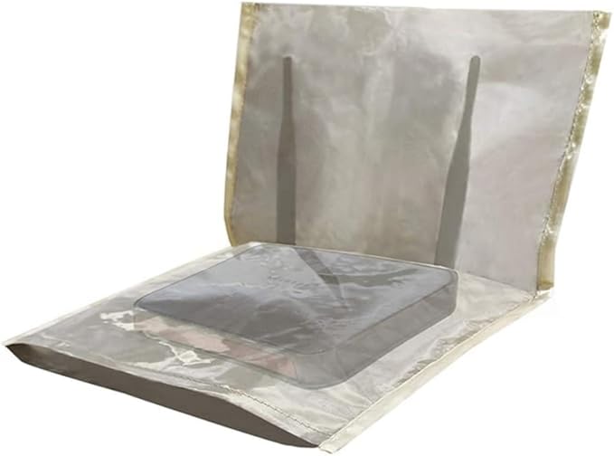 Amradield WiFi Router Cover 13.8" x15.7" EMF RF Radiation Shielding Cover Blocking Wireless Router Radiation Guard Protective Cover Reduce electromagnetic Field Exposure Stay Connected wirelessly