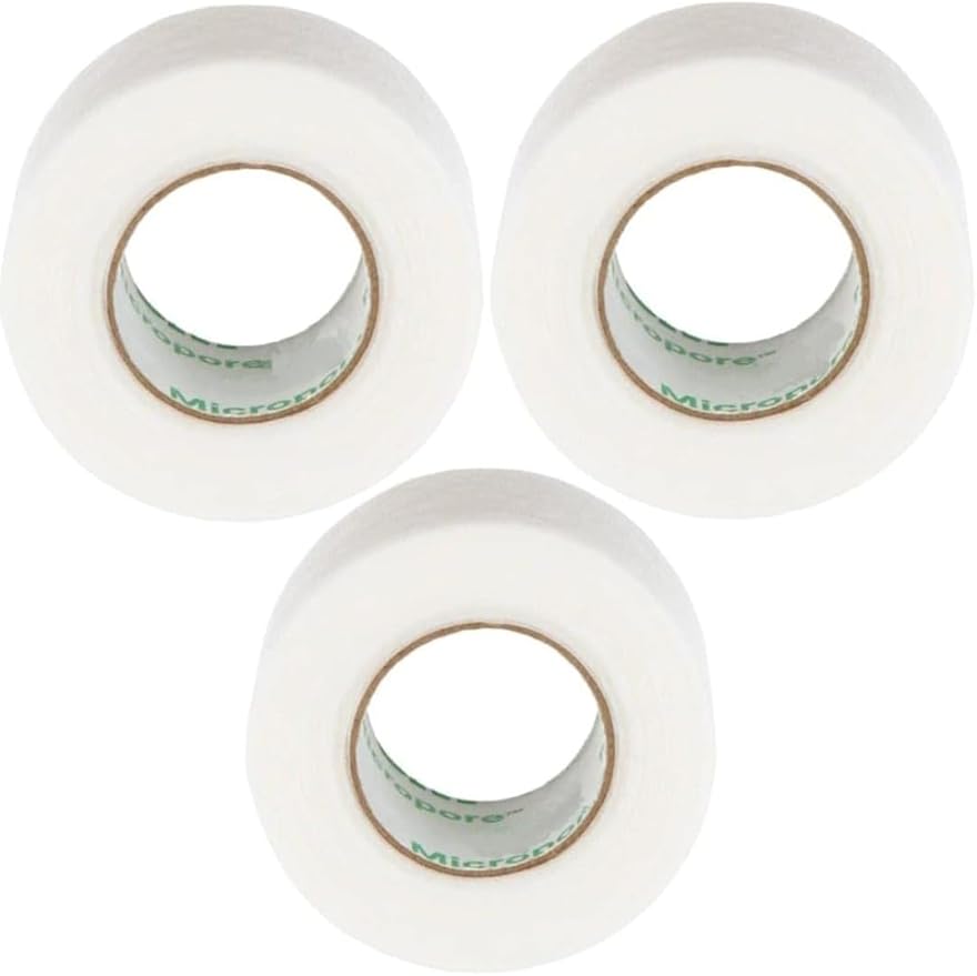 BB Micropore Tape 1530-1 (3 Rolls) 1 inc x 10 Yards, White