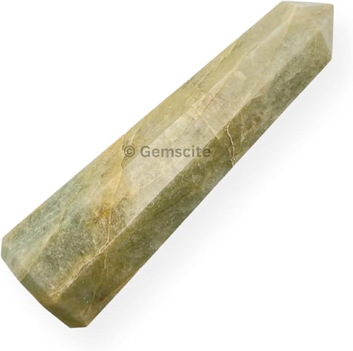 WholesaleGemShop 3 Inch Gemstones Obelisk Tower Jumbo Facet Aura Rock Crystal Natural Polished Earth Wand Spirit