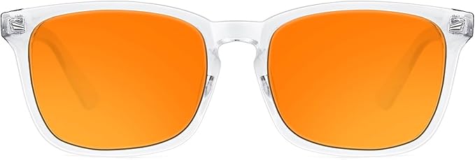 TIJN Blue Light Blocking Glasses for Women Men Clear Frame Square Nerd Eyeglasses Anti Blue Ray Computer Screen Glasses