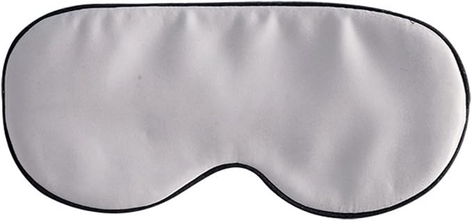 100% Mulberry Silk Sleep Mask for Women/Men Airplane Travel, Pure 22 Momme Silk Eye Mask Blackout for Sleeping, Ajustable, Luxury, Anti Wrinkle, Anti Aging Silk Blindfold, Made in USA (Silver Gray)
