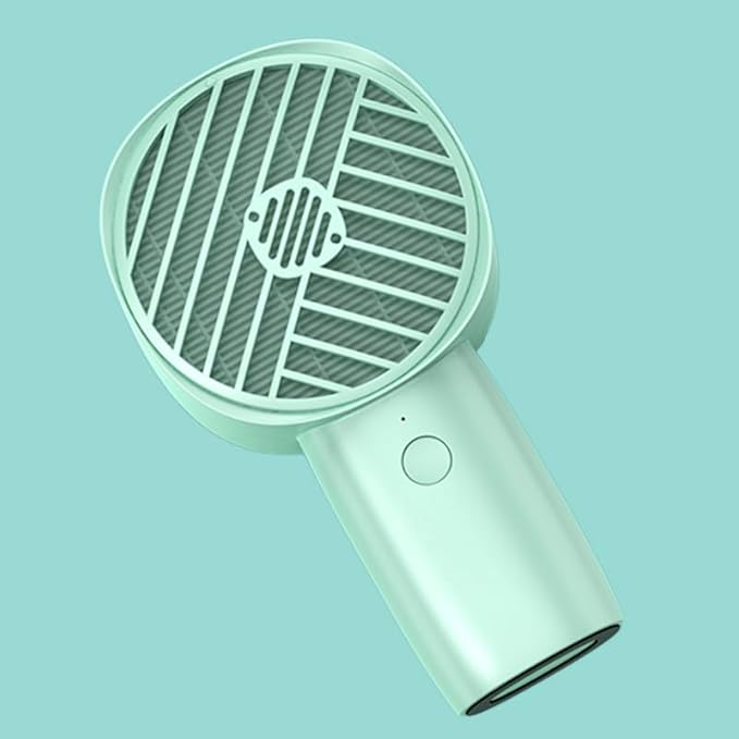 mini portable fan with HEPA filter. Battery for 10 hours and USB rechargeable. Cover your nose with it to breathe the 150L/min clean air. (Green)
