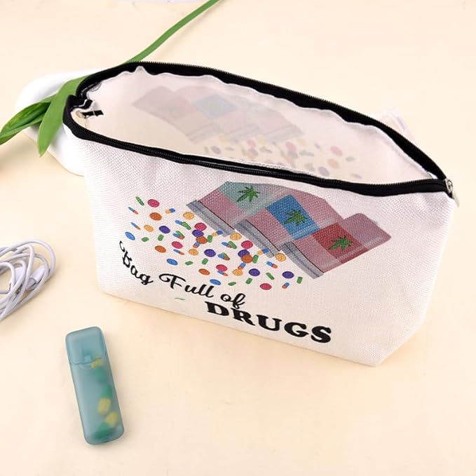 Medicine Drug Bags for Travel Pharmacy Birthday Christmas Gifts for Pharmacist Nurse Female Nursing Students Doctor Pouch Medical Patient Bag Med Physician Practitioner Accessories Bag Gifts for Women