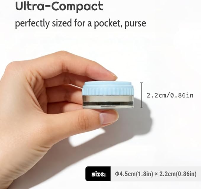 Stackable Magnetic Pill Case, Small Pill Box with Screw Cap, Moistureproof Pill Dispenser, Compact Medication & Vitamin Organizer