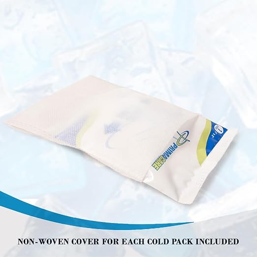 Primacare PCP-69 Instant Cold Packs (6” x 9”) – 24 Disposable Ice Packs with Non-Woven Covers for Pain Relief, Swelling, Inflammation, Sprains, Toothaches, First Aid, for Athletes & Outdoor Activities