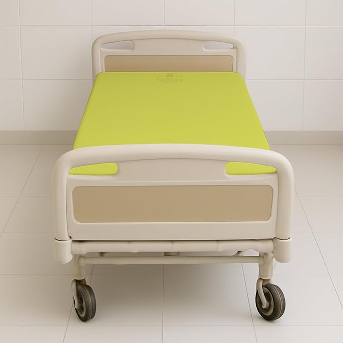 6 Pack Fitted Hospital Bed Sheets - Soft Microfiber Hospital Fitted Sheet - Hospital Bed Fitted Sheets (Yellow, 36" x 84" x 12")