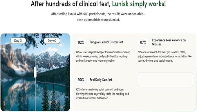 2 Pack Lunisk Correction Glasses, Adjustment Glasses, Help Eye Training And Concentration, Light and Comfortable Frame, Lightweight Frame for Eye Training Focus for Daily Use and Relaxation A11-B06