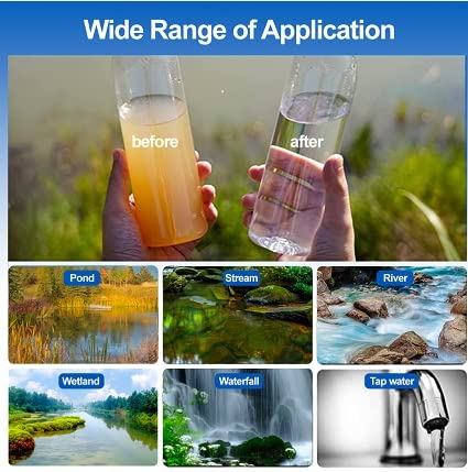 Galaxy Personal Portable Water Filter Straw Filtration Purifier for Hiking, Camping, Hunting, Travel, Outdoor Emergency Survival Detachable. (6 Packs)
