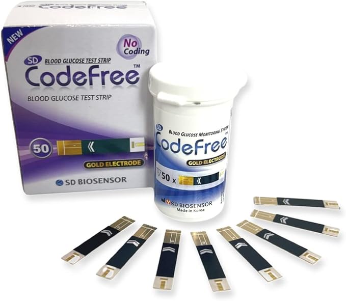 SD Biosensor 100 Strips Sd Codefree Blood Glucose Monitor/Monitoring Test/Testing Kit Replacement Strips Yes - I Have Diabetes