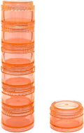 HaiSea Weekly Travel Pill Planner-Monthly Pill Organizer, Daily Month Pill Box-Separate AM/PM Compartments Colors Vary