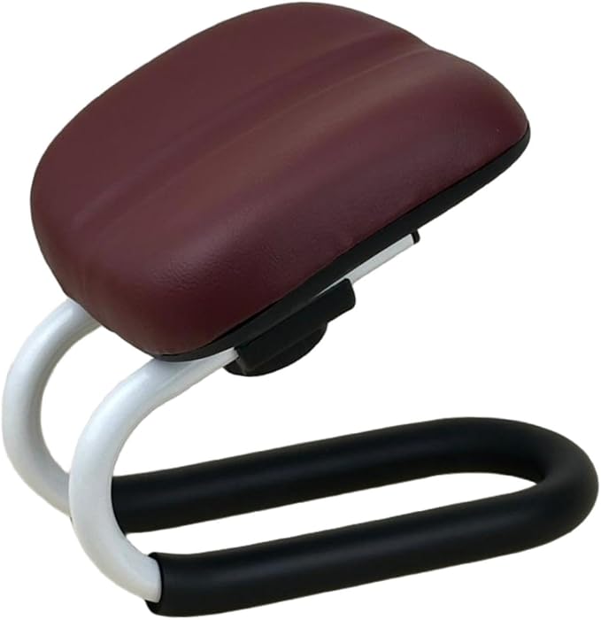 Meditation Bench,Kneeling Stool Thick Cushion Prayer Seiza Chair Adjustable Height for Praying Yoga Zen Practice Mindfulness, Deep Red