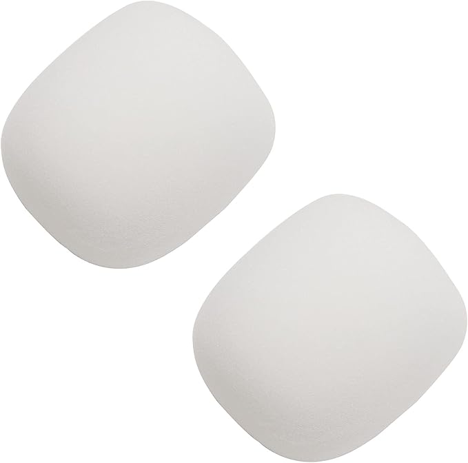 Fielect 2Pcs Microphone Cover Sponge Foam Mic Cover Handheld Microphone Windscreen Shield Protection Micro Foam Filter White for KTV Broadcasting