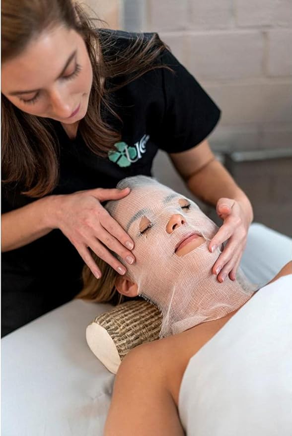 100% Cotton Gauze Facial Mask for Facial Spa, High Frequency Treatments, Skin Care, Case of 1000