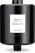 Filterbaby Titanium Shower Filter Pro - IAPMO Certified to NSF 177 Standard, Doctor Developed, Reduce up to 99% Chlorine/Chloramine/Lead/Certain Heavy Metals, Great Water Pressure,Long Lasting, Black