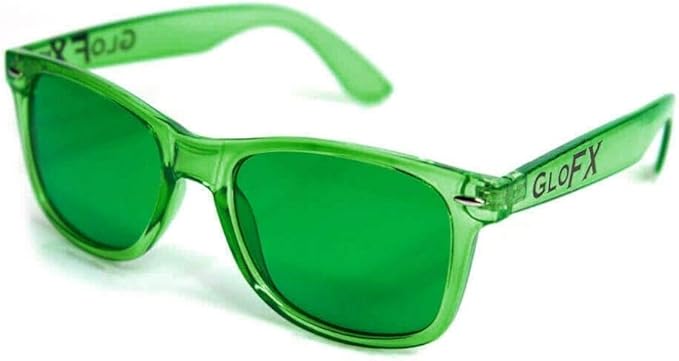 Color Therapy Glasses 5 Pack | Light Therapy Glasses for Chromotherapy, Mood Enhancement, Chakra Healing | Colored Sunglasses for Light Sensitivity