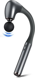 FVZ Grey Percussion Massage Gun with Upgraded Extension Handle, 10MM Massage Gun Deep Tissue, Back Massager, Muscles/Neck/Shoulders/Waist/Legs Massager Portable for Pain Relief