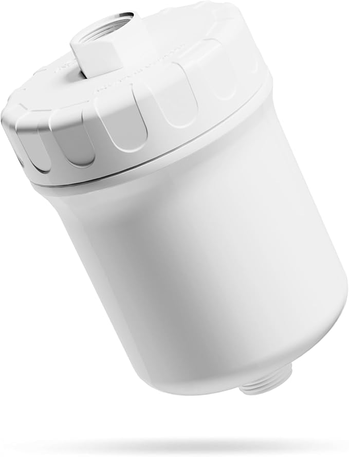 Aquasure 10,000 Gallons High Capacity Shower Filter For Healthier Hair, Skin & Nails | Improves Dry Itchy Skin, Reduce Dandruff, Eczema, Protect Colored Hair (White)