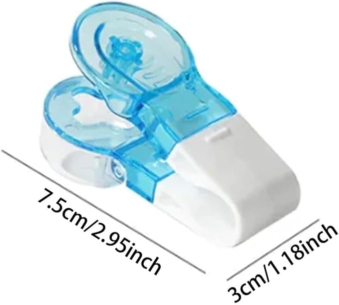 2PCS Blue Pill Remover and Dispenser, Non-Contact Blister Pack Opener - Portable Medication Organizer for Travel, Elderly and Disabled-Friendly Design, Safe Tablet Extractor Tool