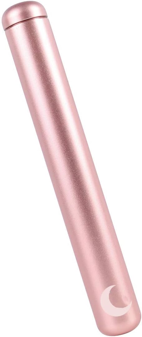 Brando Moon Small Metal Pill Container Tube – Durable Compact Pocket Pill Case 4.5” – Water-Resistant, Travel-Ready Design for Medications, Vitamins & Small Items – Lightweight Easy to Carry
