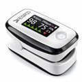 Pulse Oximeter Fingertip, Blood Oxygen Saturation Monitor with 20 Memories, Brightness&Alarm Ajustable(Batteries Lanyard Include)