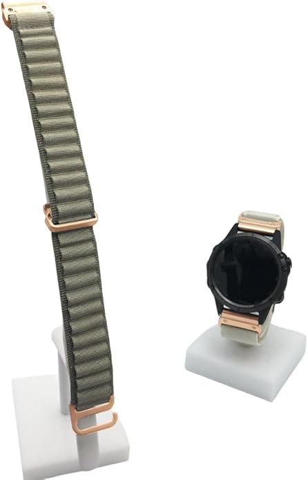 Custom Fit by Wrist Size, Small & Large Wrists, for Garmin Nylon Watch Band –– Compatible with QuickFit 20mm / 22mm / 26mm, Fenix 7, Instinct 2X, Forerunner, Epix, Tactix, MARQ, quatix, Approach