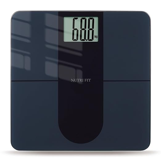 NUTRI FIT Scale for Body Weight 550lb, Digital Bathroom Scales for People, Extra Large LCD Display & Large Clear Numbers, High Upgraded Quality for The Elderly Safe Home Use