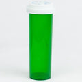 Five Star Supplies Plastic Pill Bottles - Reversible Cap Easy Open & Child Resistant - Pill Container Prescription Vial - Easy Open/Push N Turn (Green, 60 DRAM 90 ct.)