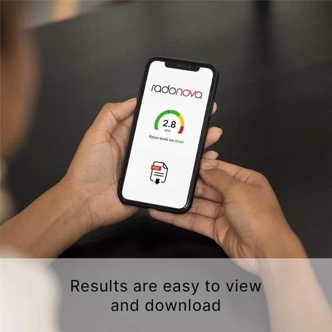 Radtrak³ Radon Detector for Home - Long Term (90 Days to 1 Year) Radon Test Kit for Home - Reliable Accurate Readings - Radon Test Kit Lab Analysis Included - 1 Detector