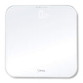 VisionTechShop S Body High Precision Ultra Wide Digital Body Weight Bathroom Scale up to 396lb/180kg, Super-Clear Large LED Display,Step-On Technology, White